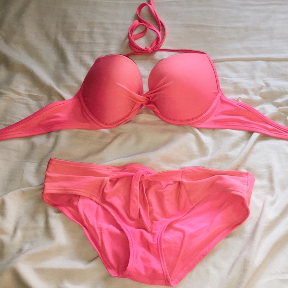 Aerie pink bathing suit